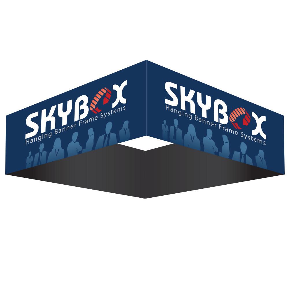 8 ft.Hanging Banner Square Matrix — Graphic Package / Single Sided with Black Back Fabric